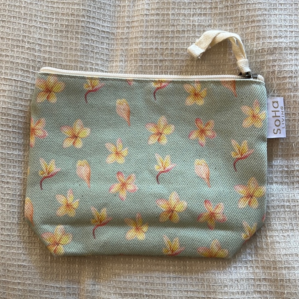 Plumeria Cosmetics Bag (Small)